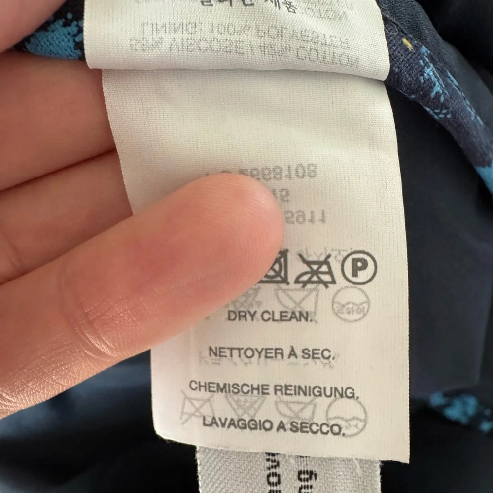 J. CREW Embroidered Print A-Line Mini Skirt Women’s size 2 Cotton Blend Unique